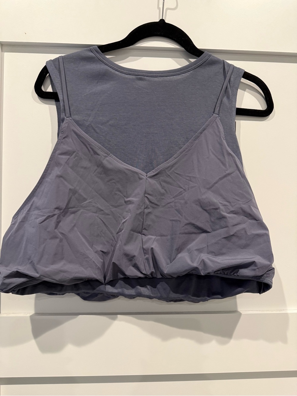 Savage X Fenty Lavender Grey Layered V-Front Tank